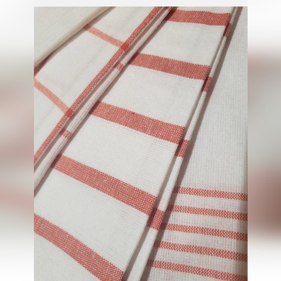 Set of 4 Autumn Skies FALL FOOTBALL FAMILY Striped Kitchen Towels New - Picture 7 of 8